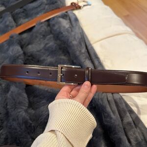 Brooks Brothers Dark Brown Leather Belt